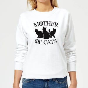 Mother Of Cats White Women's Sweatshirt - White