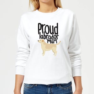 Proud Labrador Mum Women's Sweatshirt - White