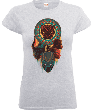 T-Shirt Black Panther Totem - Grigio - Donna