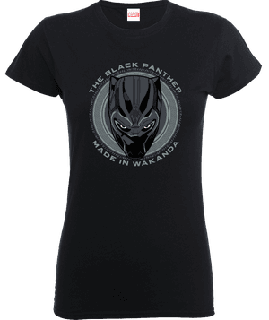 Black Panther Made in Wakanda Dames T-shirt - Zwart