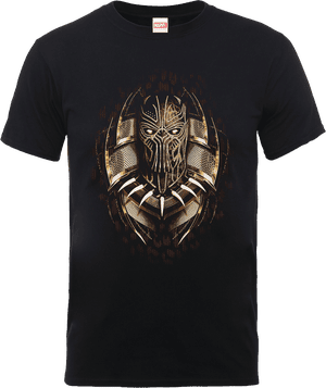 Black Panther Gold Erik Killmonger T-shirt - Zwart