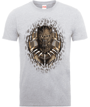 Black Panther Gold Erik Killmonger T-shirt - Grijs