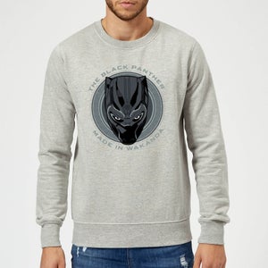 Sudadera Marvel Black Panther "Made In Wakanda" - Hombre - Gris