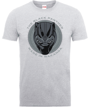 Camiseta Marvel Black Panther "Made In Wakanda" - Hombre - Gris