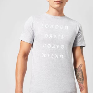 City Name Print T-Shirt - Grey