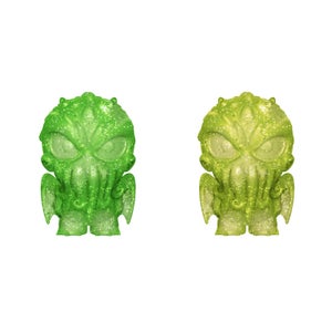 H.P Lovecraft Cthulhu Green and Yellow Hikari XS Vinyl Figure 2 Pack