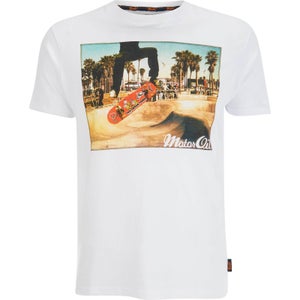 Brave Soul Men's Halfpipe T-Shirt - White