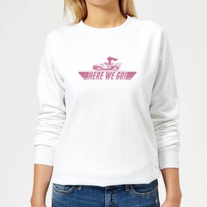 Nintendo Mario Kart Here We Go Peach Women's Sweatshirt - White