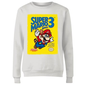 Nintendo Super Mario Bros 3 Damen Pullover - Weiß