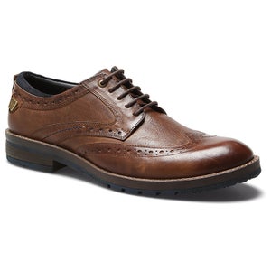 Wrangler Men's Boogie Leather Brogues - Rust