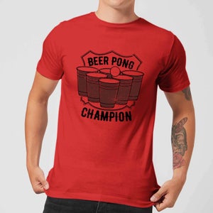 Beershield Beer Pong Champion T-Shirt - Red