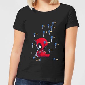 Camiseta Marvel Deadpool K.O. - Mujer - Negro