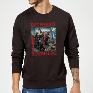 Marvel Deadpool Here Lies Deadpool Sweatshirt - Black