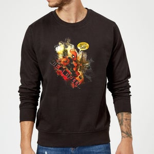 Marvel Deadpool Outta The Way Nerd Sweatshirt - Black