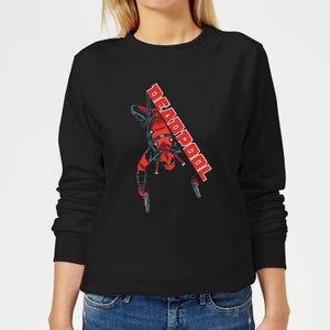 Marvel Deadpool Hang Split Women's Sweatshirt - Black