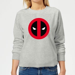 Marvel Deadpool Clean Logo Women's Sweatshirt - Grey