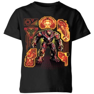 Marvel Avengers Infinity War Hulkbuster Kinder T-shirt - Zwart