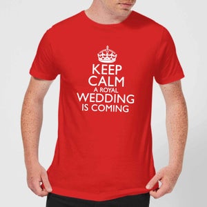 Keep Calm Wedding Coming T-Shirt - Red