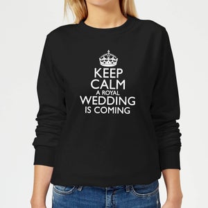 Keep Calm Wedding Coming Women's Sweatshirt - Black