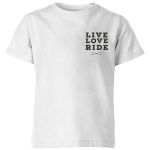 Live Love Ride Kids' T-Shirt - White