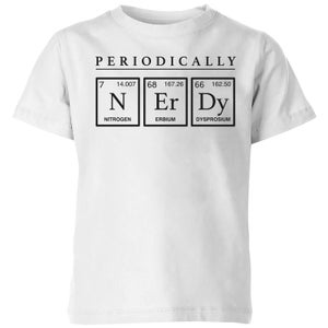 Periodically Nerdy Kids' T-Shirt - White