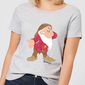 T-Shirt Femme Grincheux Blanche-Neige Disney - Gris