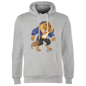 Disney Beauty And The Beast Classic Hoodie - Grey