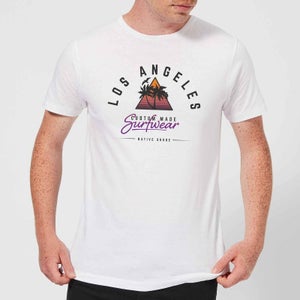 Native Shore Men's Los Angeles Surfwear T-Shirt - White