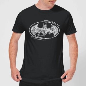 Batman Sketch Logo T-Shirt - Schwarz