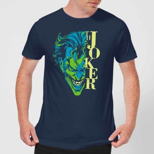 Batman Split Joker Stare T-Shirt - Navy Blau Blau