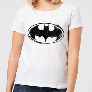 Batman Sketch Logo Damen T-Shirt - Weiß