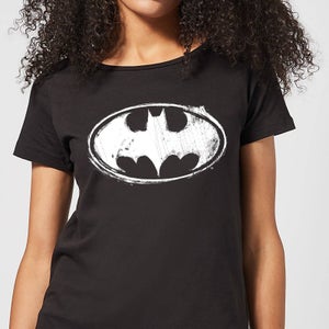 Camiseta DC Comics Batman Logo Sketch - Mujer - Negro