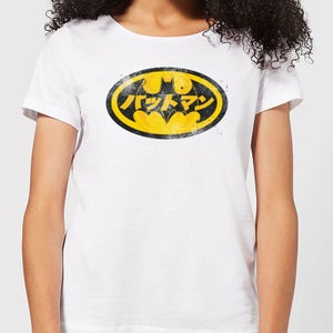 DC Comics Batman Japanese Logo Women's T-Shirt in White