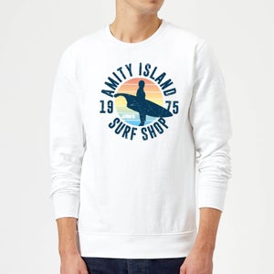 Der Weiße Hai Amity Surf Shop Pullover - Weiß