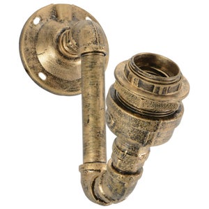 Lyyt Retro Industrial Wall Light Swan Neck Fitting - Gold