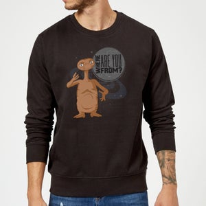 ET Where Are You From Pullover - Schwarz