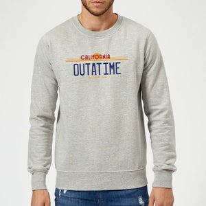 Zurück In Die Zukunft Outatime Plate Pullover - Grau