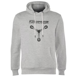 Back To The Future Powered By Flux Capacitor Hoodie - Grey