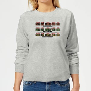 Zurück In Die Zukunft Destination Clock Damen Pullover - Grau