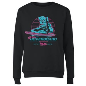 Back To The Future Hill Valley Hoverboard Champ Women's Sweatshirt - Black