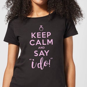 Keep Calm And Say I Do Women's T-Shirt - Black