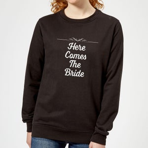 Here Comes The Bride Women's Sweatshirt - Black