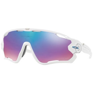 Oakley Jawbreaker Sonnenbrille - Polished White / Prizm Snow
