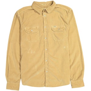 Wrangler Men's 2 Pocket Micro Cord Shirt - Clay Beige