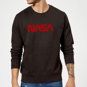 NASA Worm Rot Logotype Sweatshirt - Schwarz