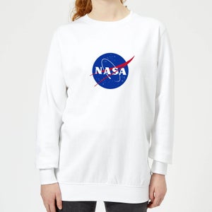 NASA Logo Insignia Damen Sweatshirt - Weiß