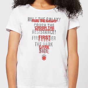 Star Wars Dark Side Echo Dames T-shirt - Wit