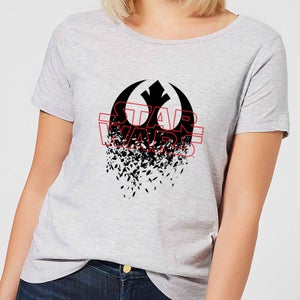 Star Wars Shattered Emblem Damen T-Shirt - Grau