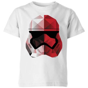 T-Shirt Star Wars Cubist Trooper Helmet White - Bianco - Bambini
