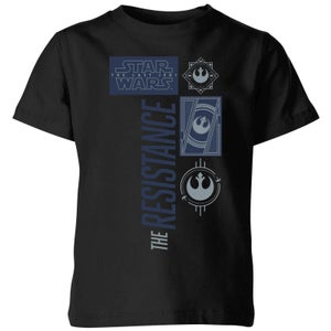 Star Wars The Resistance Schwarz Kinder T-Shirt - Schwarz
